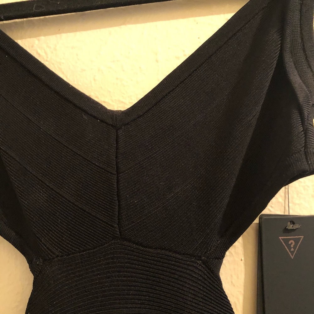 Guess “Little Black Dress” halter bandage wrap.